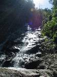 ジープで奥地に行き、ジャングルの中を歩いてやっとたどり着いた、トンプリの滝